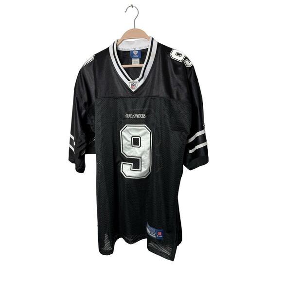 REEBOK ON FIELD NFL TONY ROMO #9 DALLAS COWBOYS BLACK FOOTBALL JERSEY SZ 54 - Picture 1 of 3